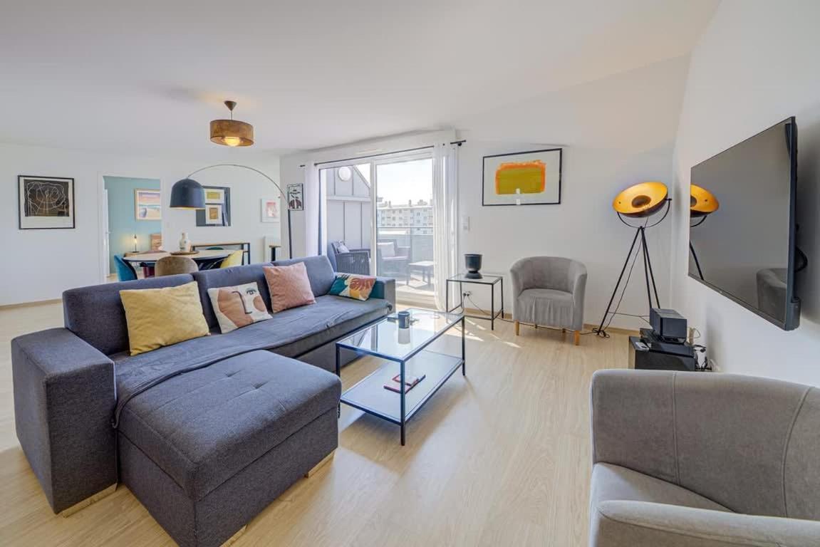 Апартаменты Le Maginot, T4 De Standing, Terrasse Et Parking Ренн Экстерьер фото